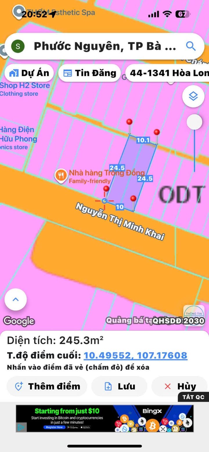 Nhà trọ mặt tiền Nguyễn Thị Minh Khai, Bà Rịa 245m² giá 10.5 tỷ - Đầu tư sinh lời ngay!