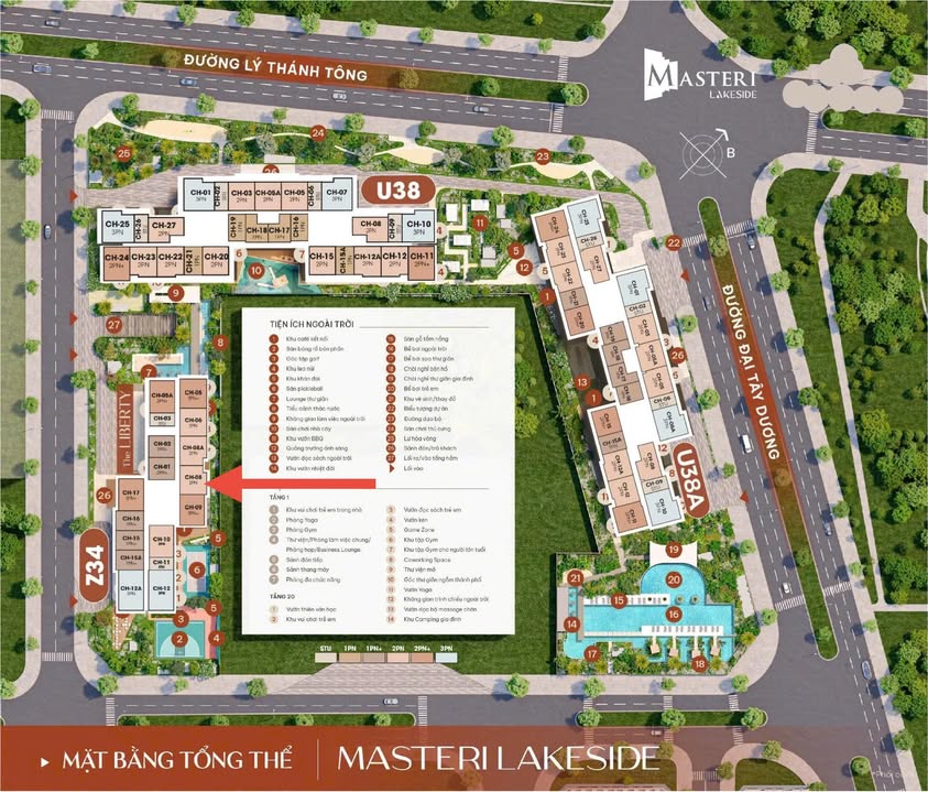 Căn hộ Masteri Lakeside Gia Lâm 61m² giá 4.6 tỷ - Cơ hội đầu tư tuyệt vời!