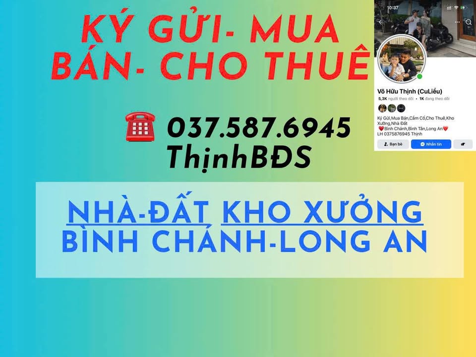 Đất thổ cư ấp 2 Tân Bửu, Bến Lức, Long An 414m² giá 4.7 tỷ - Cơ hội đầu tư tuyệt vời!