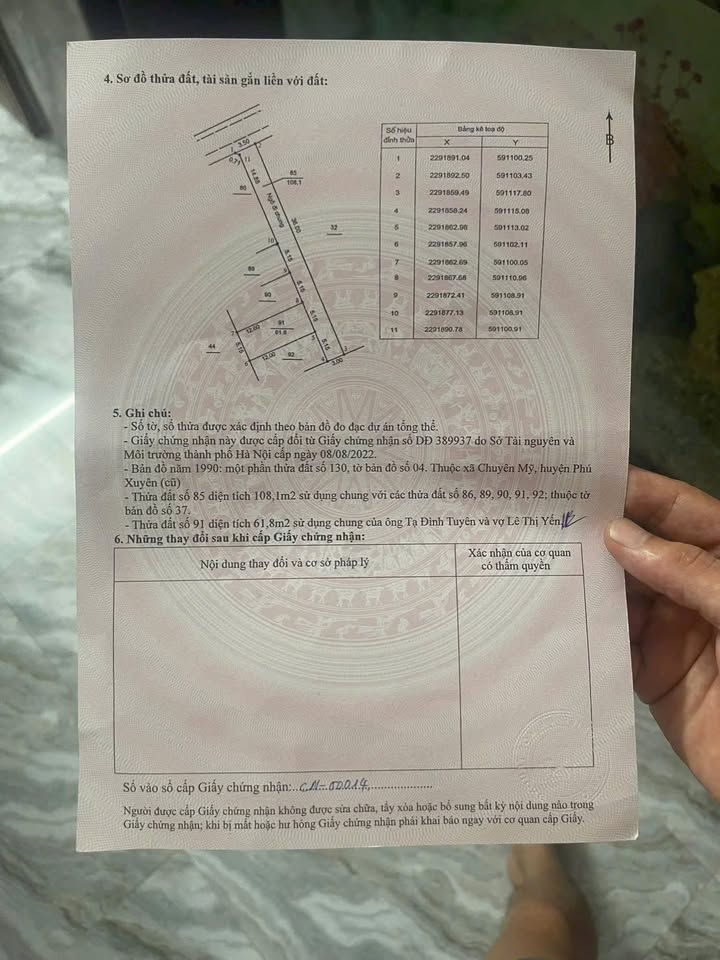 Đất nền Chuyên Mỹ, Phú Xuyên 61.8m² giá 1.5 tỷ - Sổ đỏ chính chủ, vị trí đắc địa!