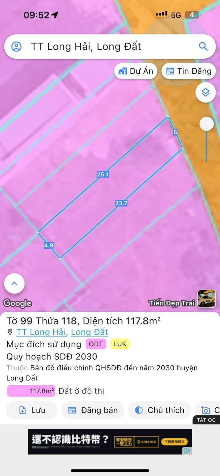 Đất nền Long Hải 117m² giá 1.7 tỷ - Gần biển và chợ