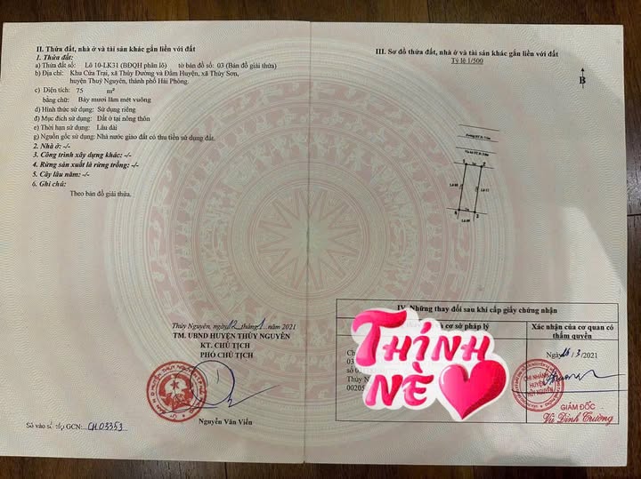 Đất nền góc Thủy Đường 75m² giá 4 tỷ - Vị trí đẹp, kinh doanh thuận lợi!