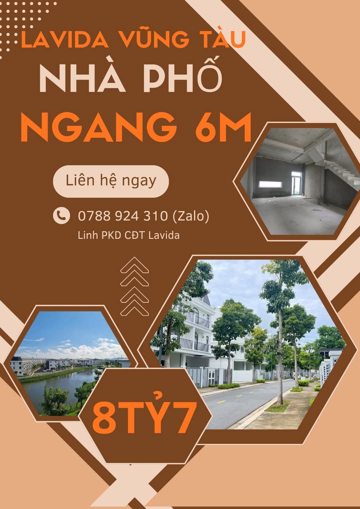 Nhà phố LaVida Vũng Tàu 112m² giá thỏa thuận - Khu đô thị đẳng cấp