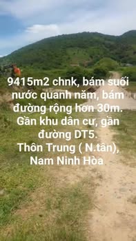 Đất nền Ninh Tân, Ninh Hòa 9415m² giá 1 tỷ - Bán gấp, sổ đỏ chính chủ!