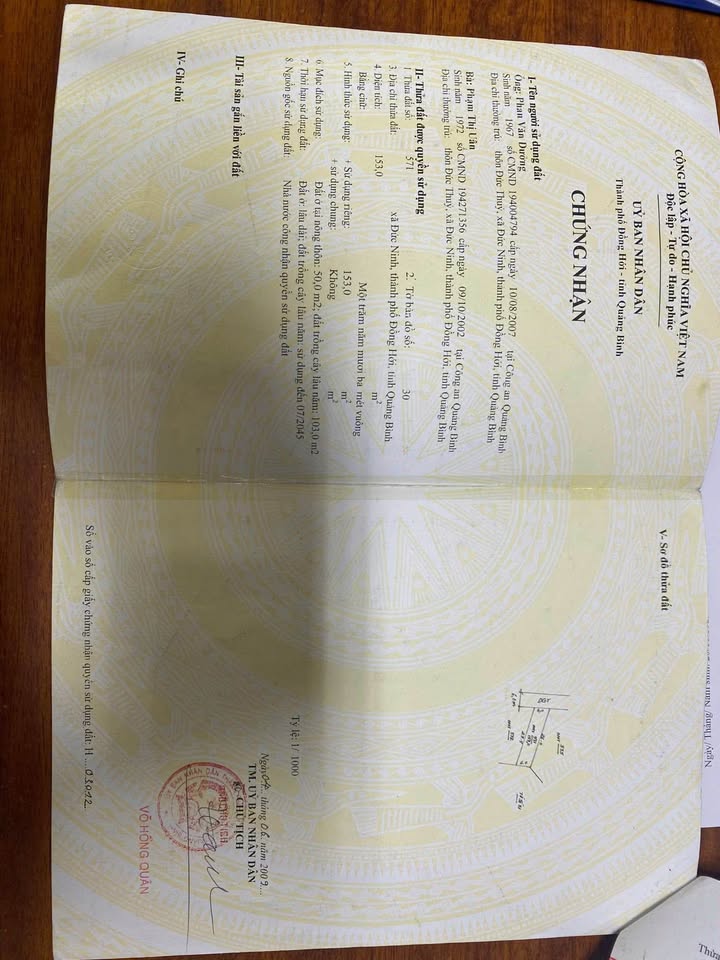 Đất nền Đức Ninh 153m² giá 1.4 tỷ - Tặng nhà cấp 4, đường ô tô tránh nhau!