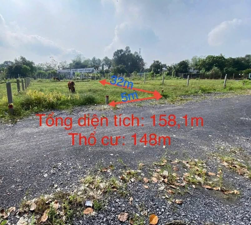 Đất nền Củ Chi 160m² giá 1.95 tỷ - Sổ đỏ chính chủ, công chứng 24/24!