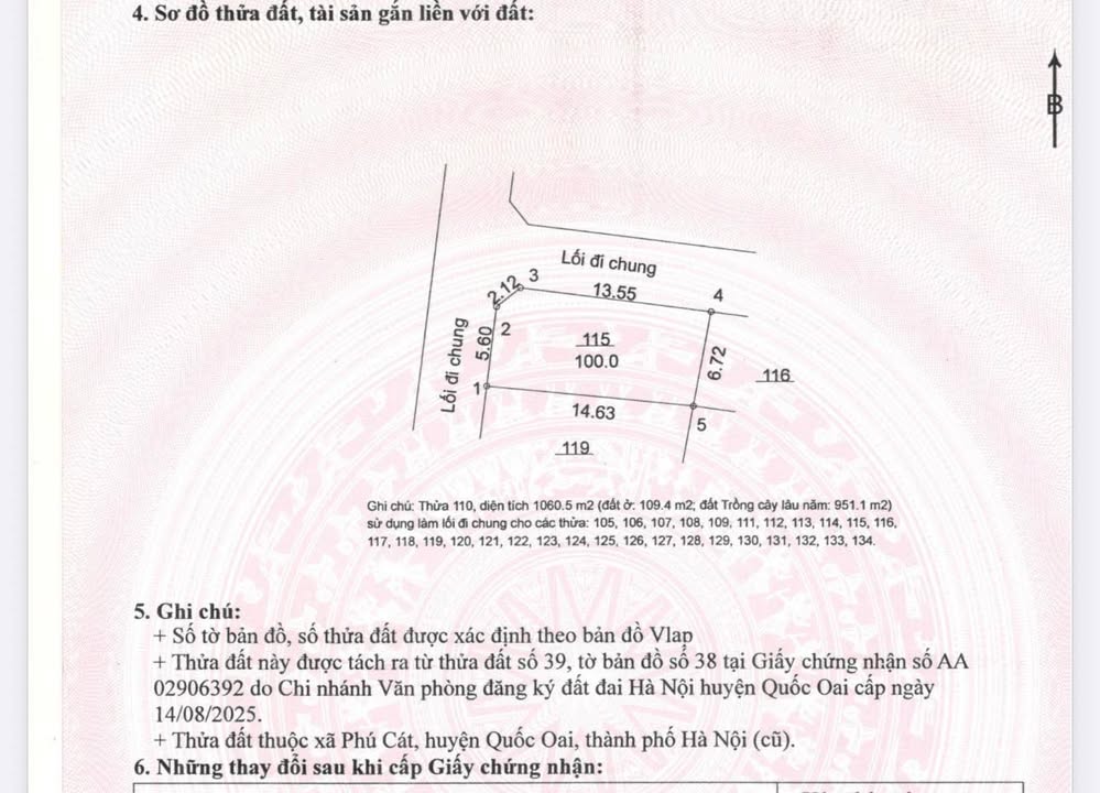 Đất nền Phú Cát, Quốc Oai 100m² giá 4.5 tỷ - Lô góc, cơ hội đầu tư tuyệt vời!