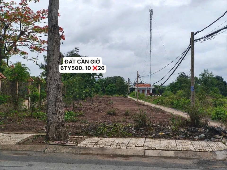 Lô đất mặt tiền đường Dương Văn Hạnh, Cần Giờ 630m² giá 6.5 tỷ - Cơ hội đầu tư hấp dẫn!