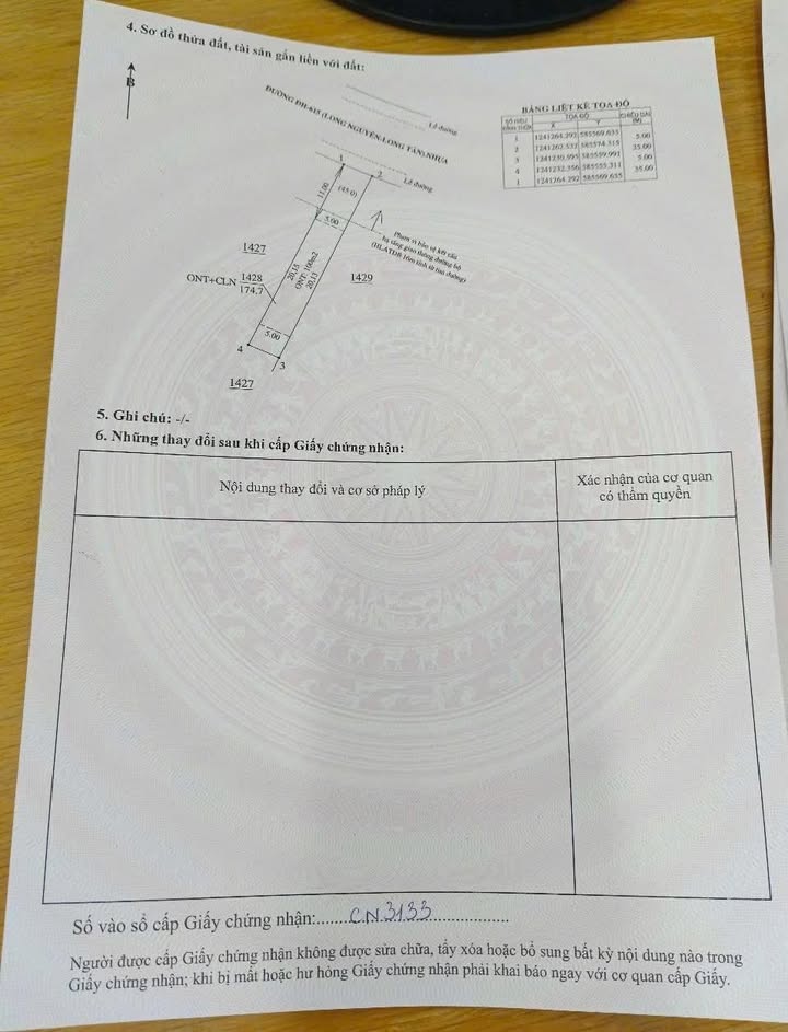 Đất nền Long Nguyên Bàu Bàng 175m² giá 700 triệu - Bán gấp chính chủ!