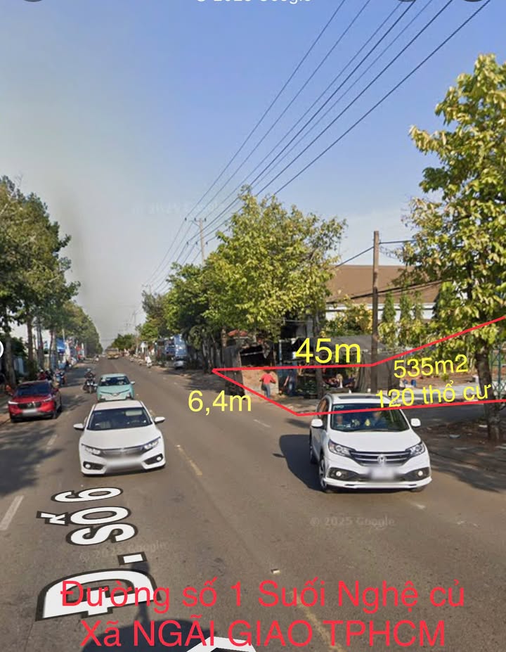 Đất mặt tiền đường Số 1, xã Ngãi Giao, 539m² giá 4.5 tỷ - Cơ hội đầu tư lý tưởng!
