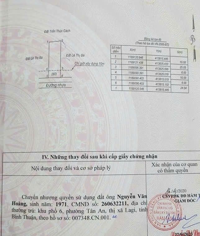 Đất thổ cư 250m² Tân Hà, Hàm Tân - Giá 799 triệu, tặng vàng!