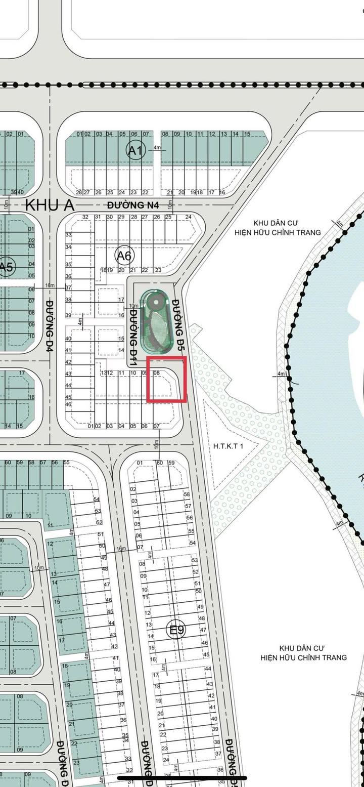 Đất nền góc 2 mặt tiền Block A6-08 Nam Long 2 Central Lake Cần Thơ 163m² giá 6.985 tỷ - Cơ hội hiếm có!