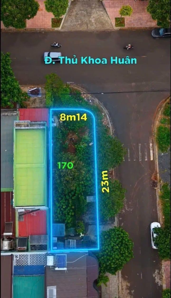 Đất 2 mặt tiền Trần Quang Diệu, Buôn Ma Thuột 187m² giá 9,5 tỷ - Cơ hội đầu tư tuyệt vời!