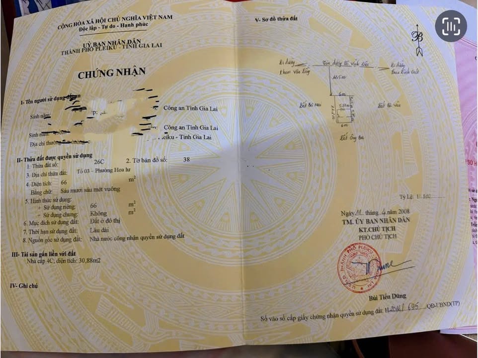 Nhà phố Tô Vĩnh Diện, Pleiku 90m² giá 5.3 tỷ - Cơ hội kinh doanh tuyệt vời!