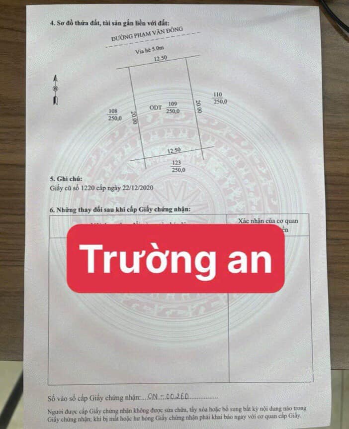 Đất biệt thự Trường An, Phạm Văn Đồng, 250m² - Giá hợp lý, đầu tư sinh lời!