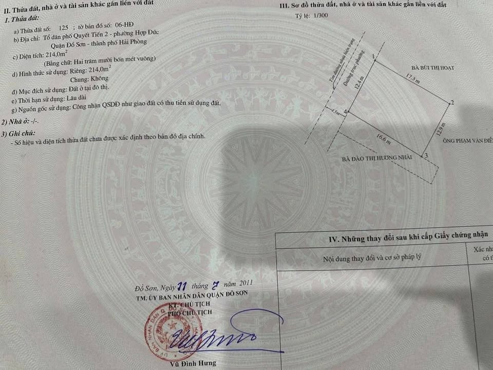 Đất mặt đường chợ Quyết Tiến, Hợp Đức, Đồ Sơn 72.2m² giá 2 tỷ - Đầu tư sinh lời ngay!