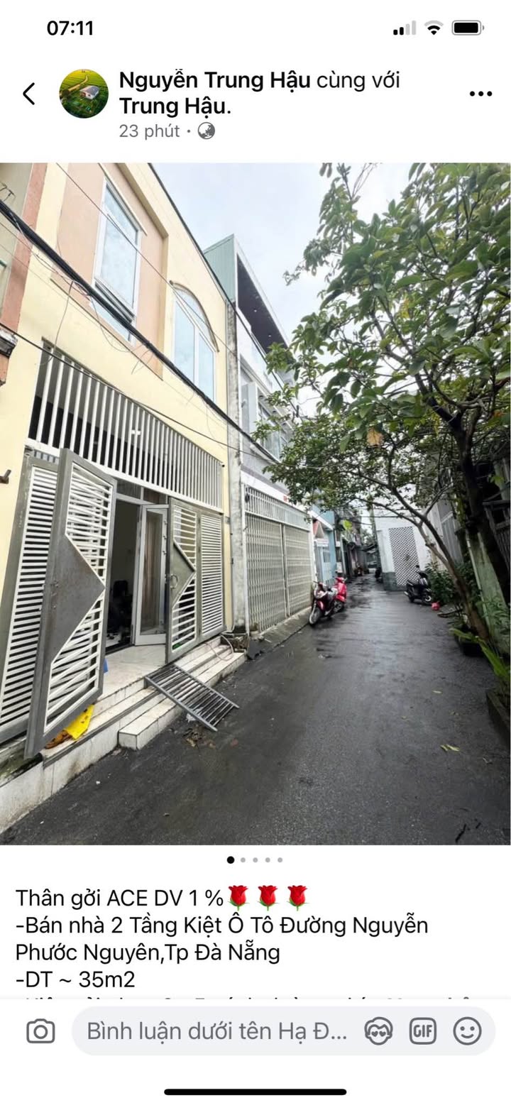 Nhà 2 tầng tại kiệt ô tô Nguyễn Phước Nguyên, Đà Nẵng 35m² giá 3.18 tỷ - Đầu tư sinh lời ngay!