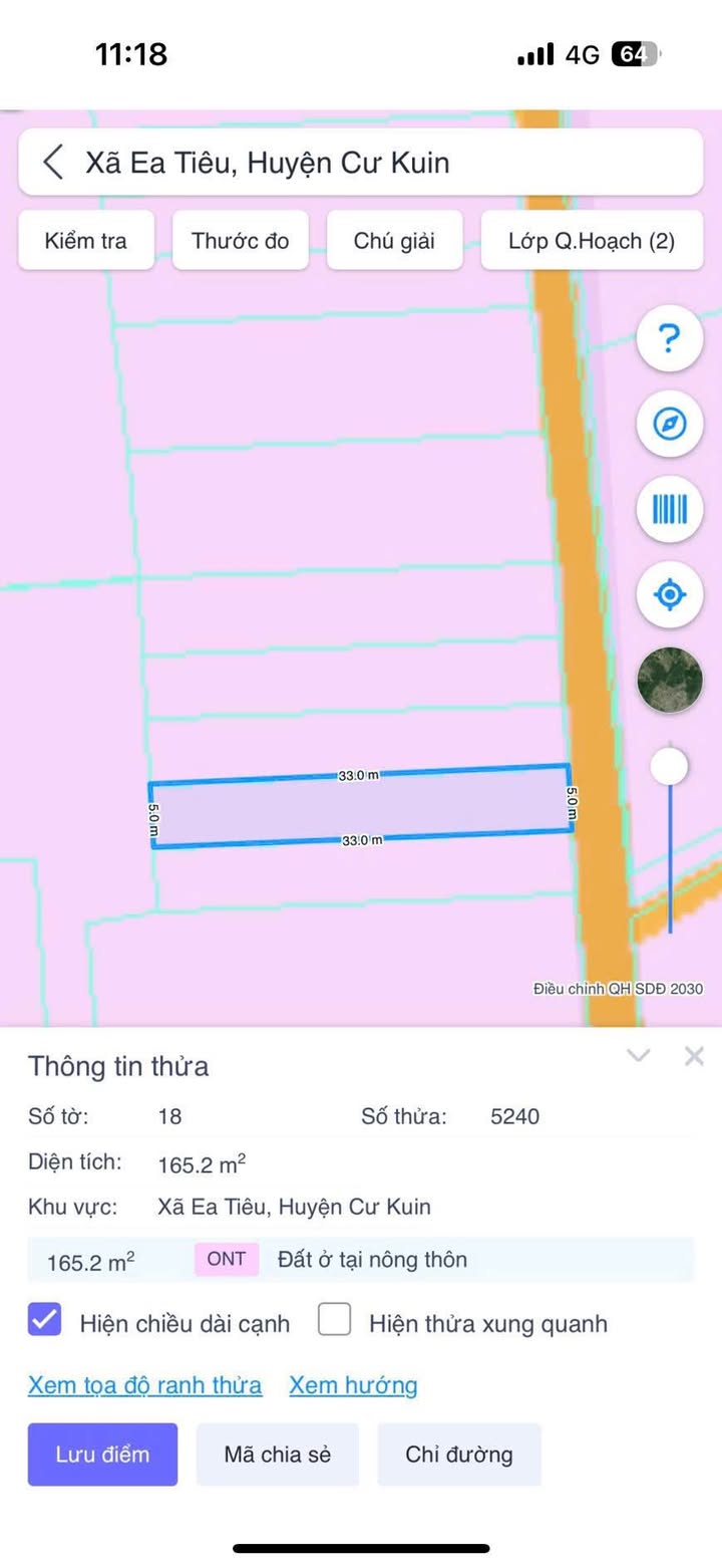 Đất Ea Tiêu Cư Kuin 165m² giá chỉ 240 triệu - Cơ hội đầu tư hấp dẫn!