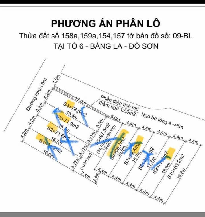 Đất phân lô Bàng La Đồ Sơn 68m² giá 15.95 triệu - Đầu tư sinh lời ngay!