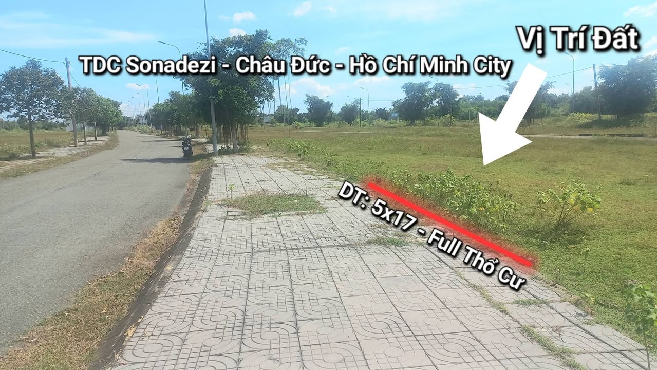 Đất nền TDC Sonadezi Ngãi Giao 85m² giá 1.25 tỷ - Đầu tư lý tưởng!