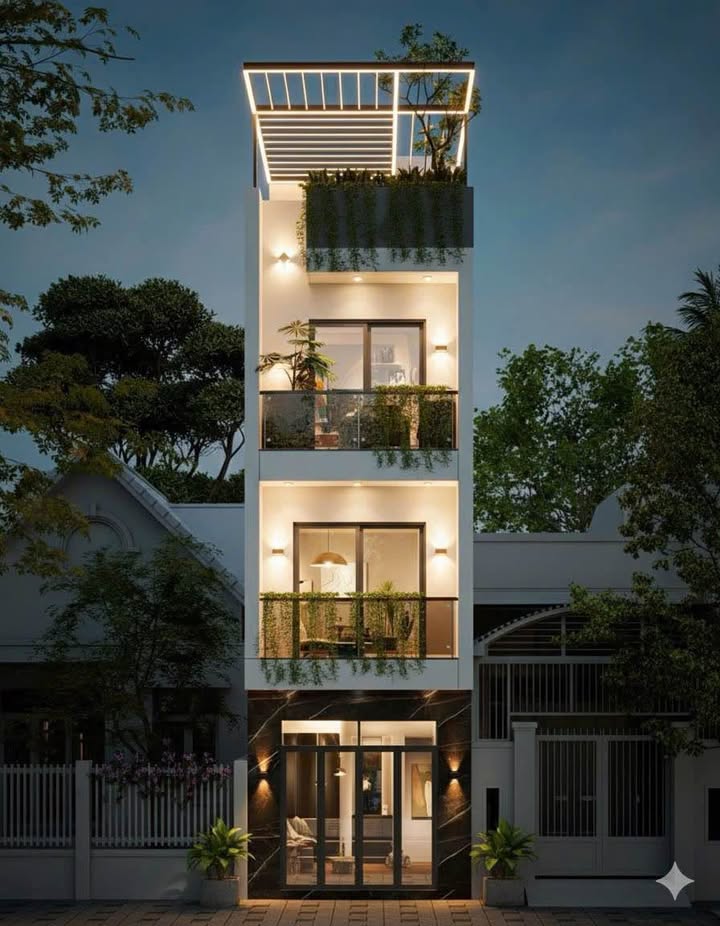 Nhà Đan Phượng 48m² giá 4.7 tỷ - Gara ô tô, thiết kế 4 tầng tiện nghi!