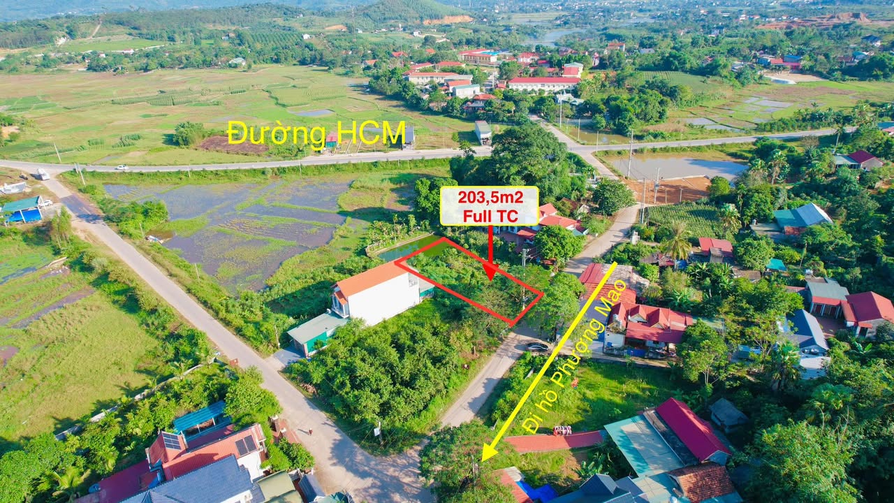 Đất nền Tu Vũ, Thanh Thủy 203,5m² giá 2,1 tỷ - Đầu tư sinh lời ngay!