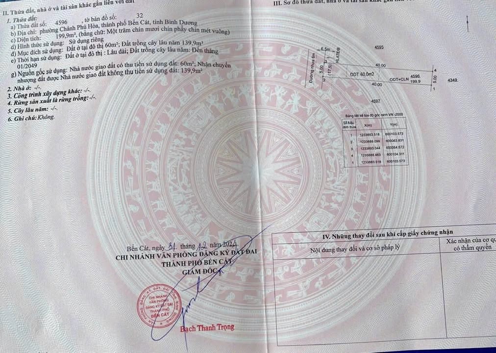 Đất thổ cư 200m² mặt tiền đường nhựa Chánh Phú Hòa - Giá chỉ 1.3 tỷ!