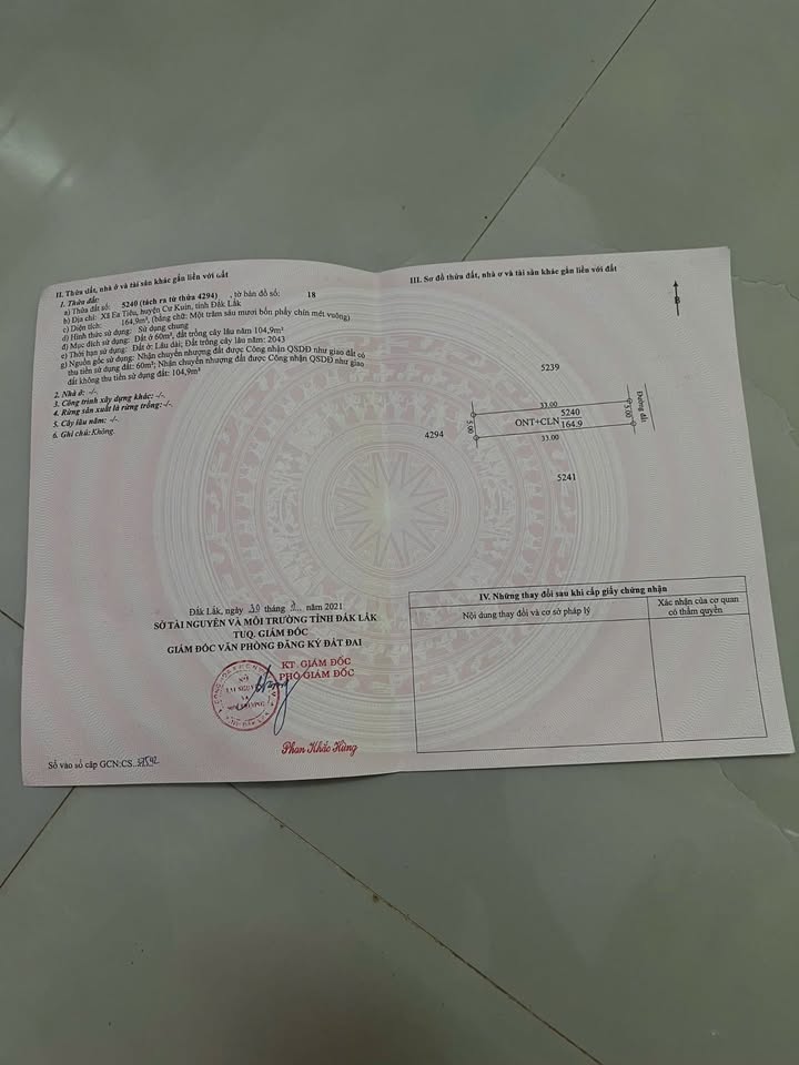 Đất nền Ea Tiêu, Cư Kuin, Đắk Lắk 165m² giá chỉ 240 triệu - Cơ hội đầu tư hấp dẫn!