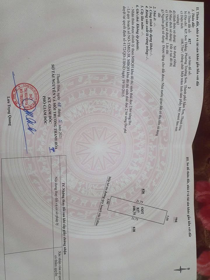 Đất nền lô 2 Quốc Lộ 47, Sầm Sơn 108m² giá hơn 2.16 tỷ - Đầu tư sinh lời cao!