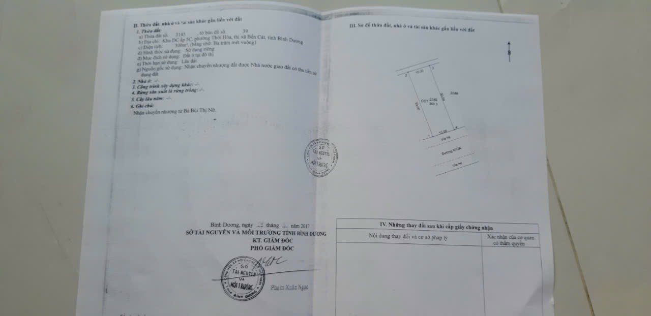 Đất nền Bến Cát 600m² - Mặt tiền kinh doanh tiềm năng