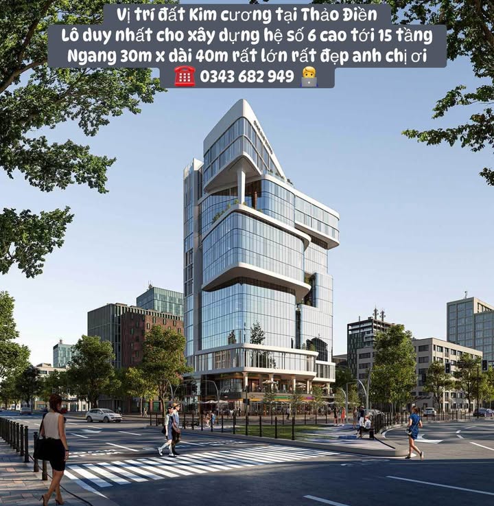 Đất xây tòa nhà 15 tầng tại Thảo Điền 763m² - Viên ngọc quý giữa lòng Sài Gòn!