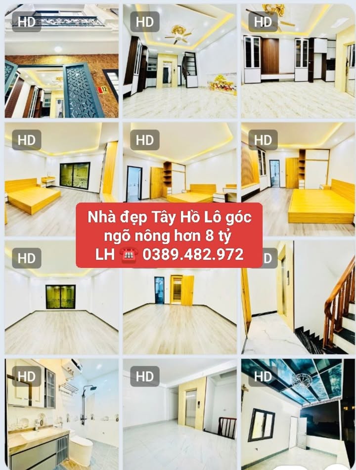 Nhà 5 tầng mới xây Quận Tây Hồ 40m² giá 8 tỷ - Gần Hồ Tây, sổ đỏ chính chủ!