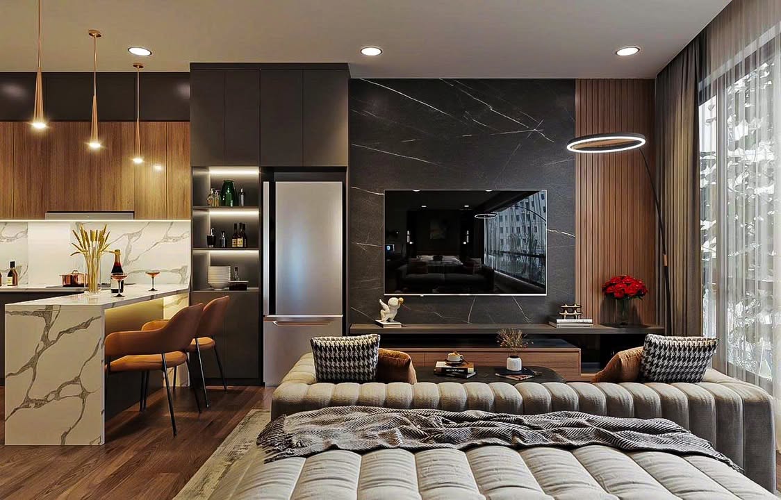 Căn hộ cao cấp cho thuê tại Ba Đình 40m² - Thiết kế studio hiện đại