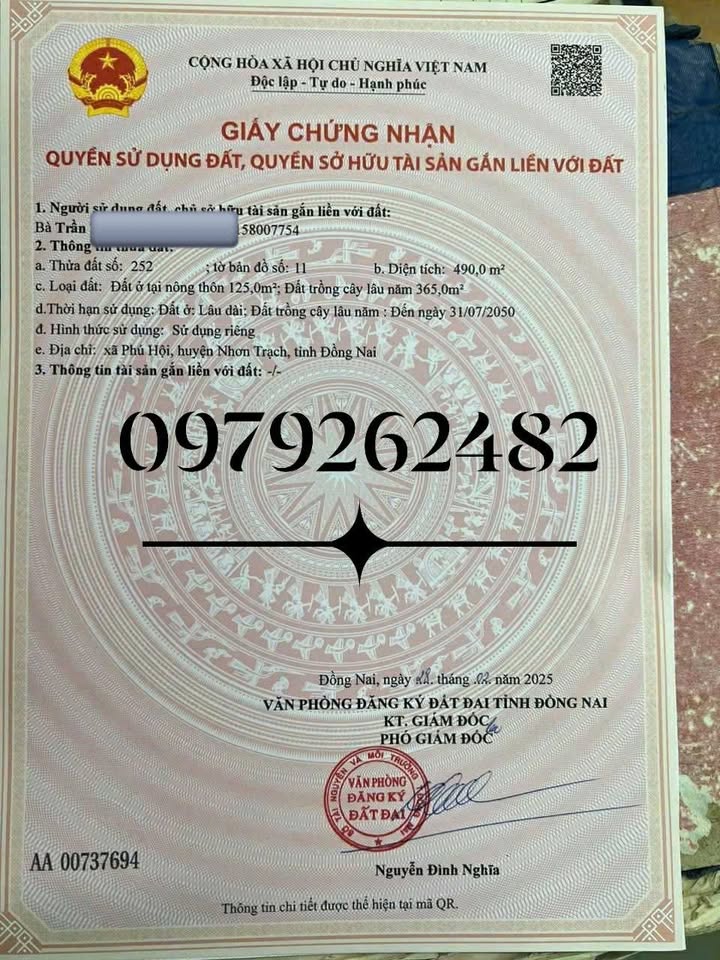 Cho thuê mặt bằng Bách Hóa Xanh Phú Hội Nhơn Trạch 490m² giá 25 triệu/tháng - Địa điểm kinh doanh lý tưởng!