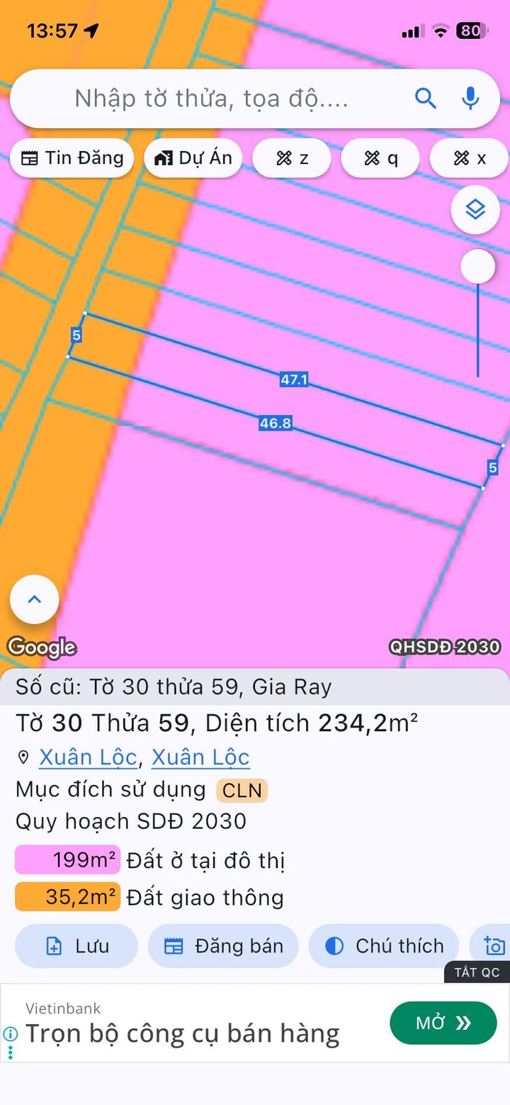 Đất nền Thị Trấn Gia Ray, Đồng Nai 235m² chỉ 1.3 tỷ - Đầu tư sinh lời ngay!