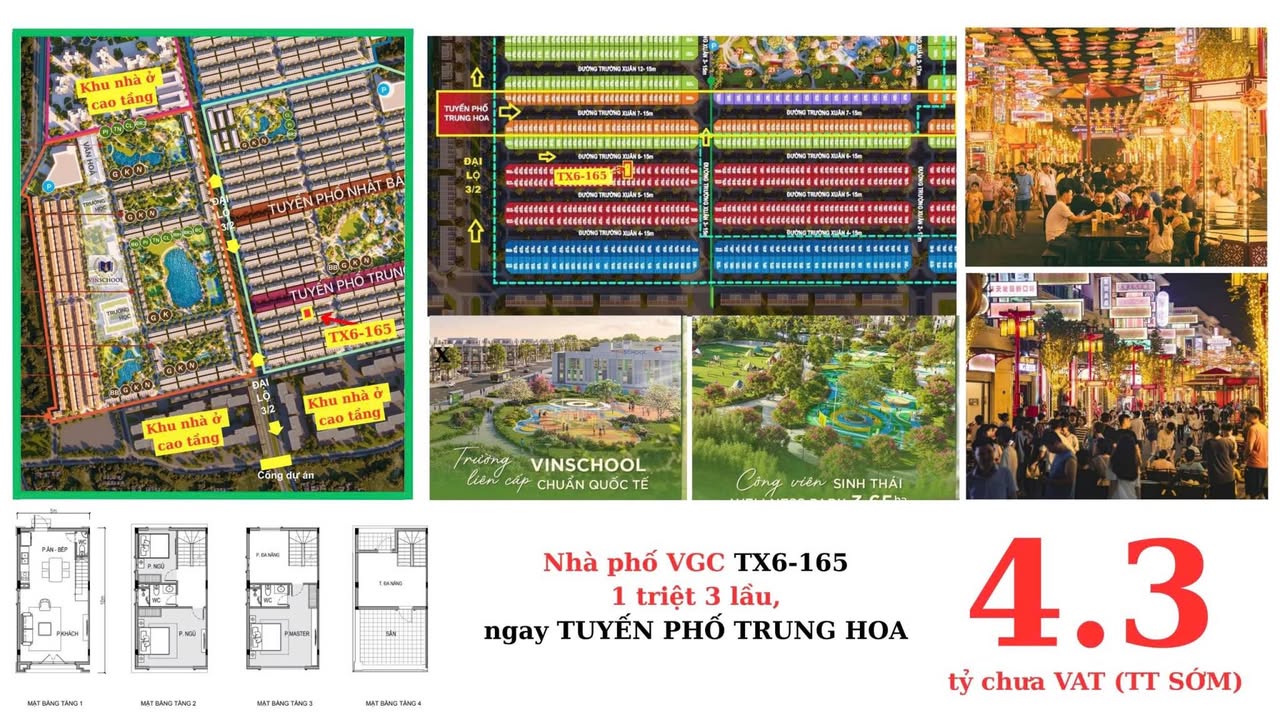 Nhà phố FORREST Vinhomes Green City Long An 90m² giá 4.858 tỷ - Chỉ còn 1 căn duy nhất!