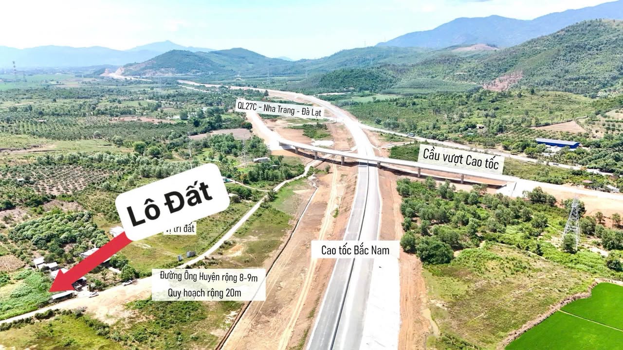 Đất nền 2087m² tại đường Ông Huyện, Diên Khánh - Phù hợp làm Farmstay và Thiền Định!