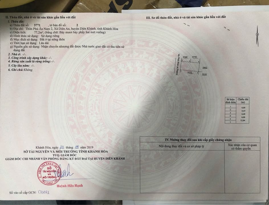 Đất Phú Ân Nam 77m² giá 1.69 tỷ - Đầu tư sinh lời ổn định!