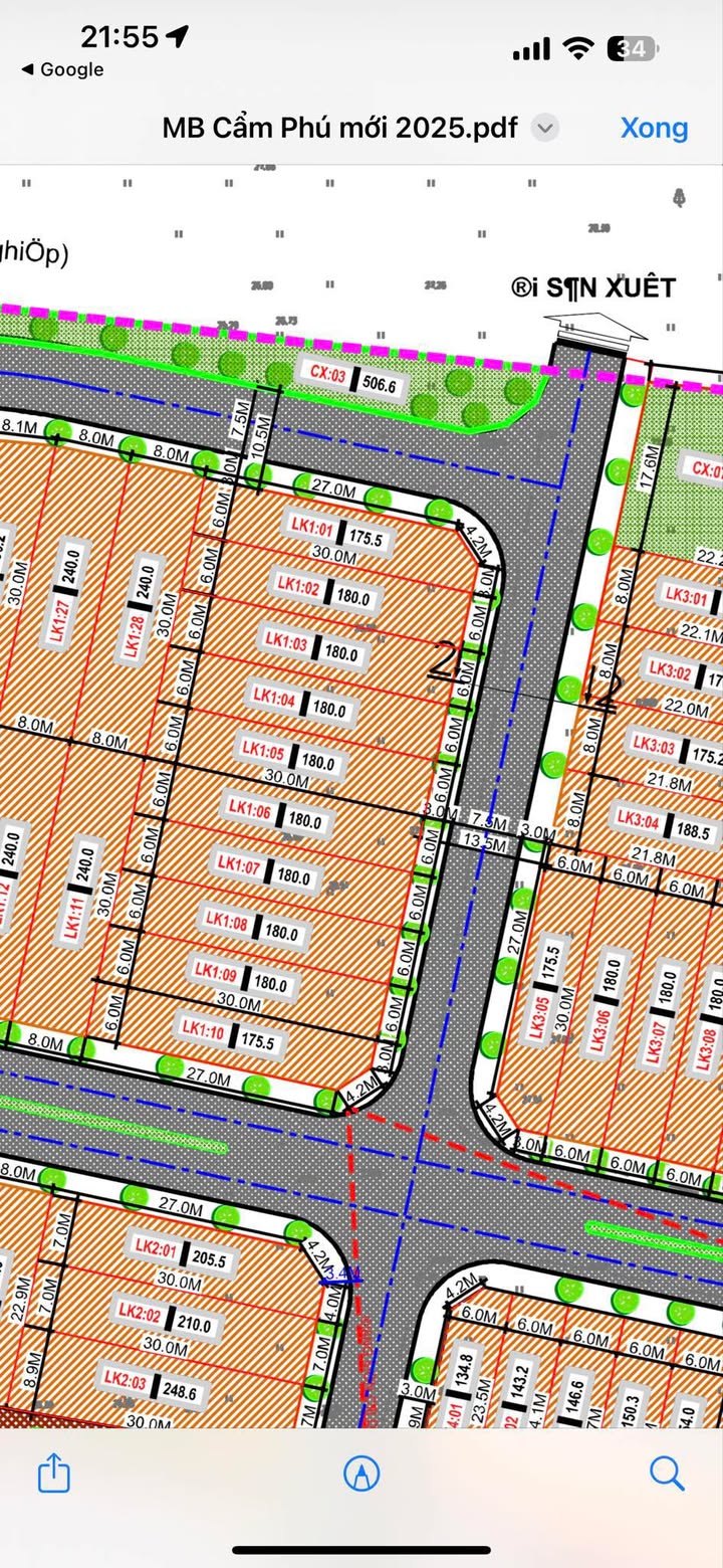 Đất đấu giá Cẩm Phú 180m² giá tốt - Pháp lý rõ ràng, gần tiện ích!