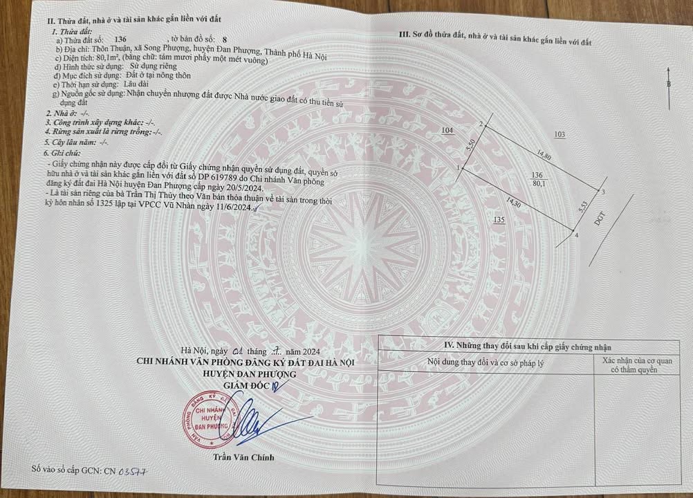 Đất nền tại Song Phượng, Đan Phượng 80m² giá chỉ 8x triệu - Vị trí đắc địa!