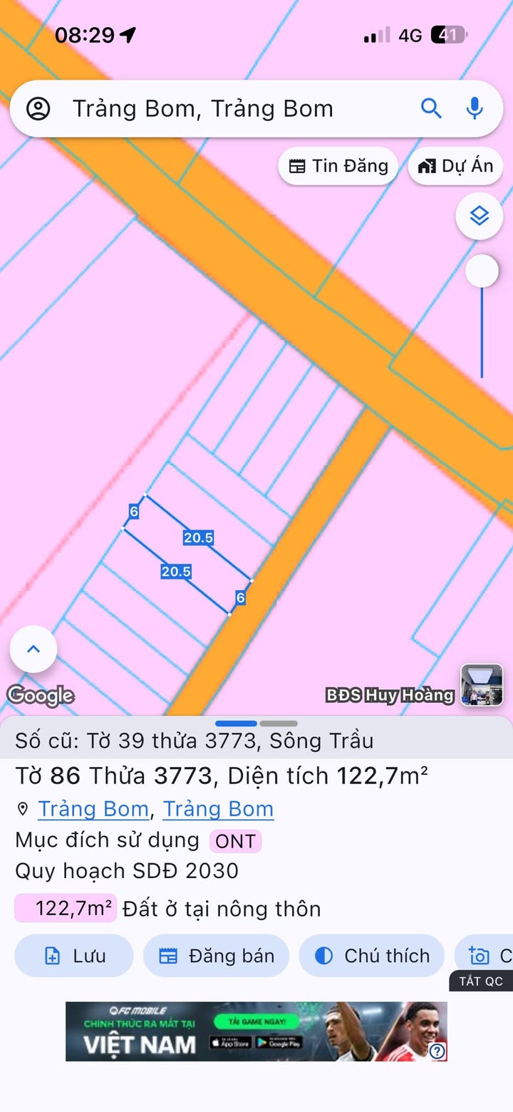 Đất thổ cư 120m² tại ấp 5, xã Sông Trầu, chỉ 1 tỷ - Cơ hội đầu tư hấp dẫn!