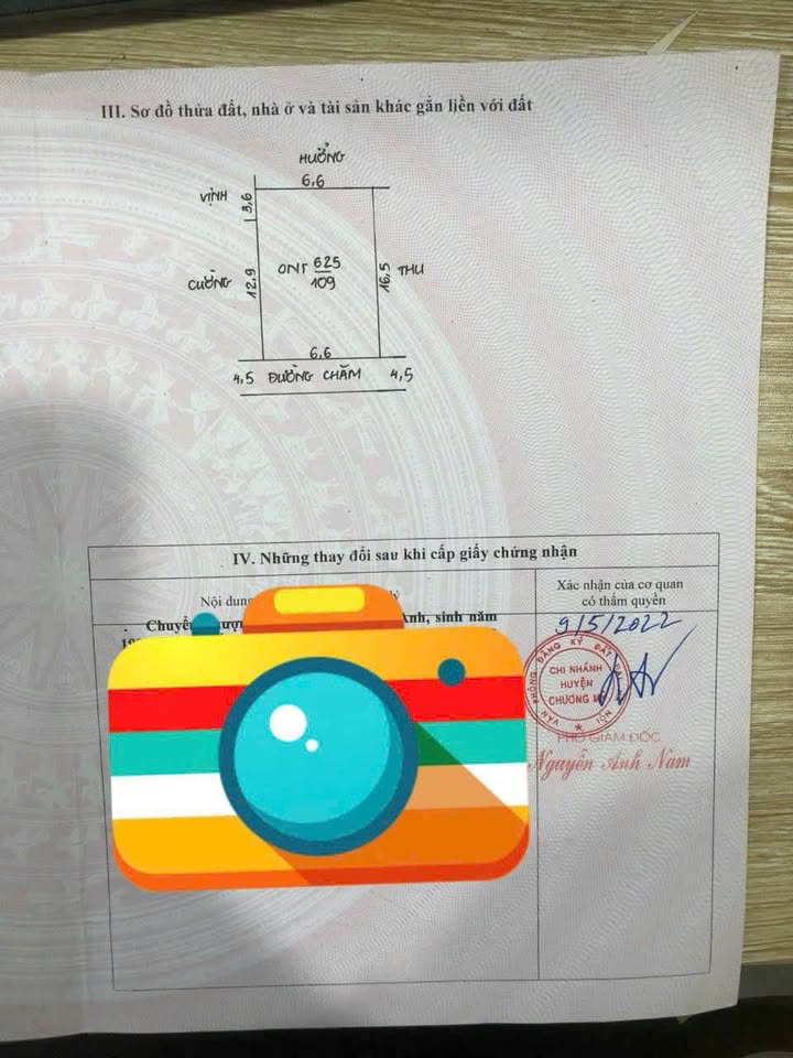 Đất thổ cư 109m² Quảng Bị, Chương Mỹ - Kinh doanh lý tưởng, giá thỏa thuận!