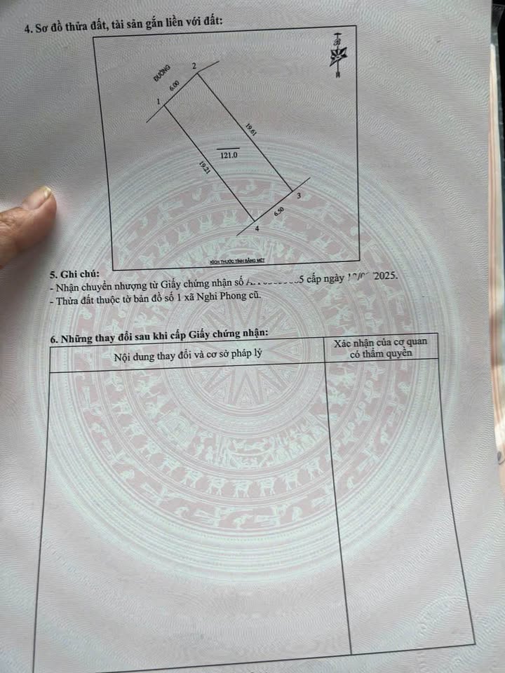 Đất thổ cư Xóm 1 - Nghi Phong 121m² giá 2.55 tỷ - Vị trí đắc địa gần Đại học Vinh!