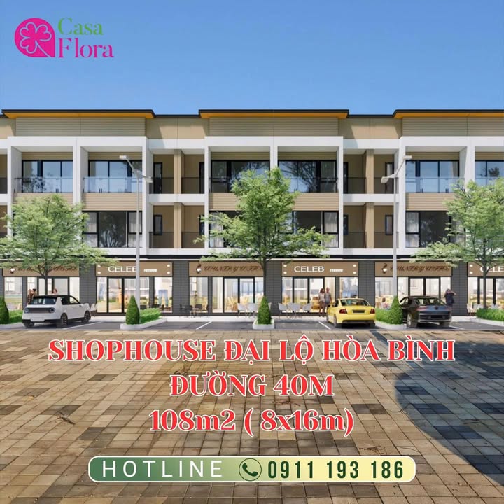 Shophouse Casa Flora VSIP Nghệ An 108m² giá thỏa thuận - Đầu tư sinh lời ngay hôm nay!