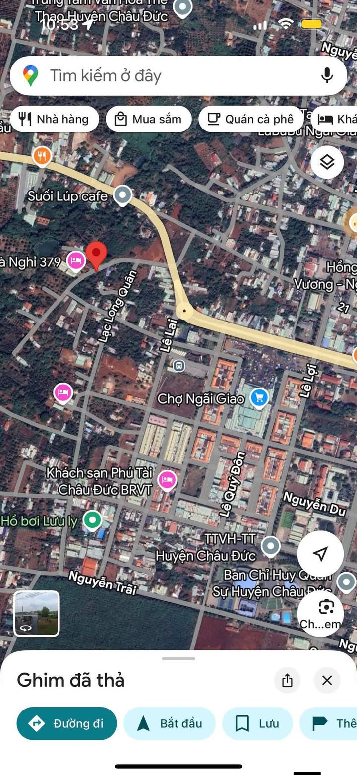 Đất thổ cư 210m² tại Ngãi Giao, Châu Đức - Gần TTTM, giá chỉ 1.25 tỷ!