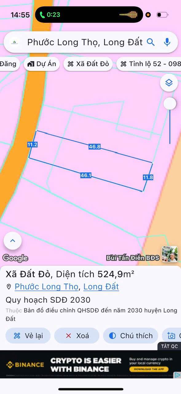 Đất nền Đất Đỏ 515m² giá 2.65 tỷ - Khu nhà vườn biệt thự sang trọng!