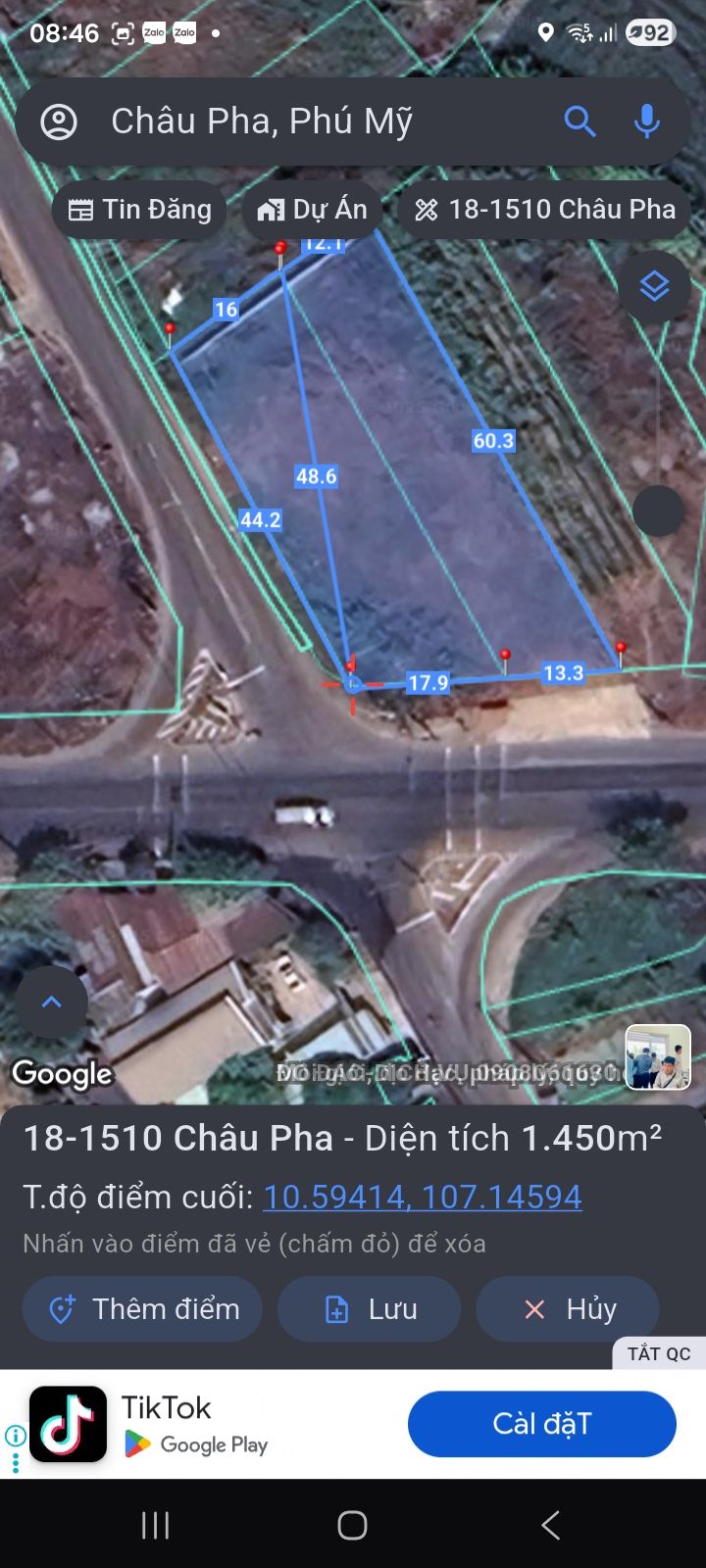 Đất nền Châu Pha, Phú Mỹ 1500m² giá thỏa thuận - Đầu tư sinh lời ngay!