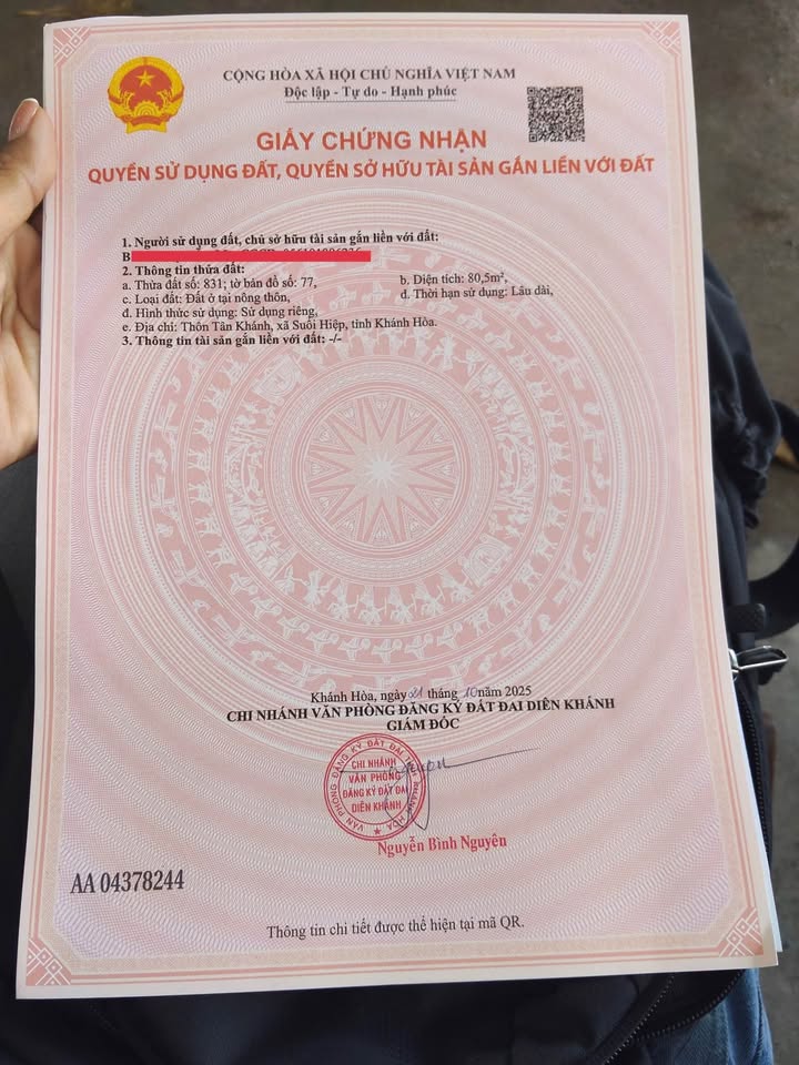 Đất nền Suối Tiên Diên Khánh 80.5m² giá 490 triệu - Cơ hội đầu tư hấp dẫn!