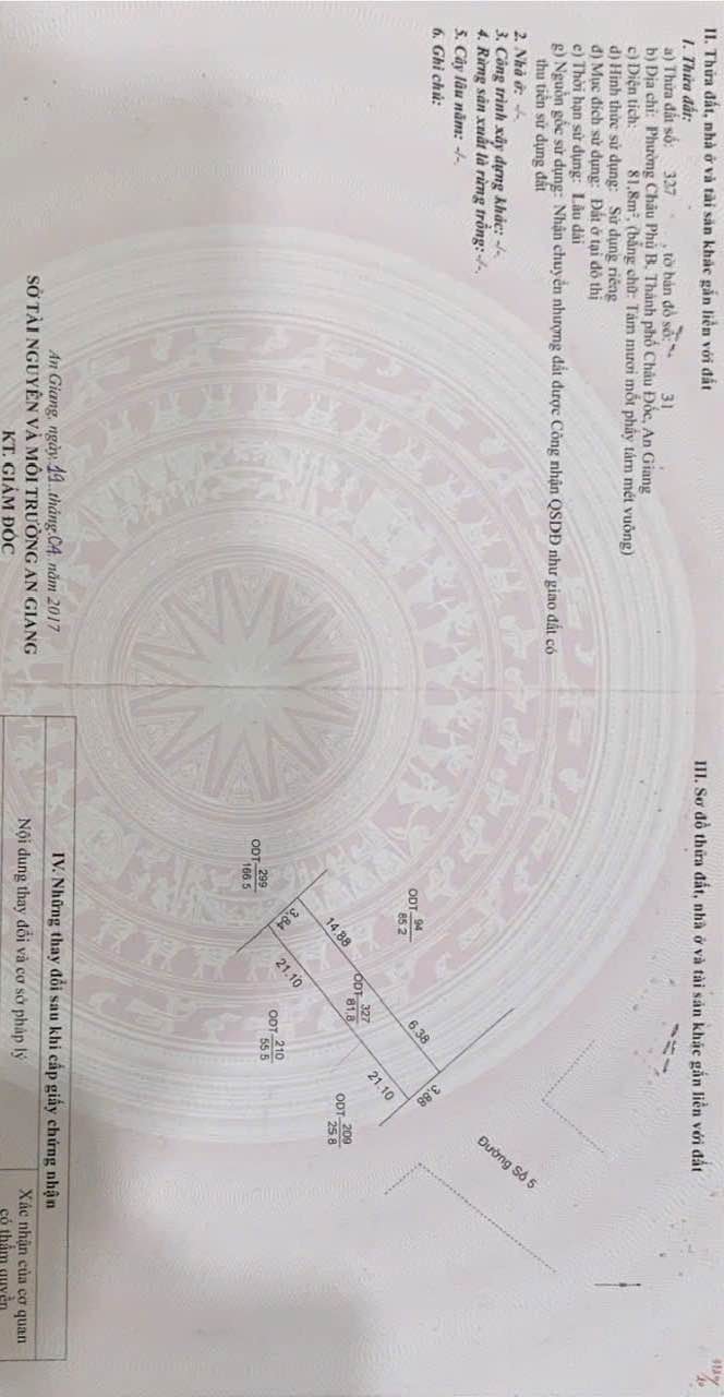 Đất nền chợ phường Châu Phú B, TP Châu Đốc 168m² giá 2.53 tỷ - Đầu tư sinh lời ngay!