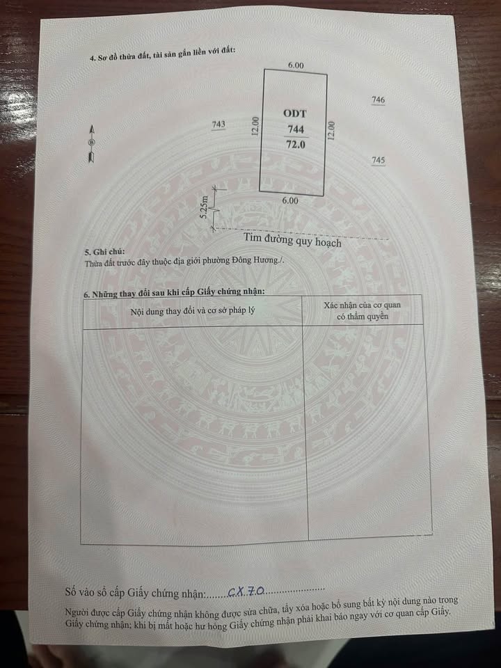 Đất Kinh Doanh 72m² tại Đông Hương, Thanh Hóa - Giá chỉ 4 tỷ!